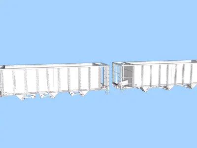 CSX Open Hopper Rebuilds HO 3D print model