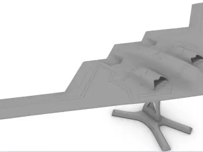 B-2 Spirit in four scales 3D print model