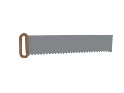 wood saw Free low-poly 3D model