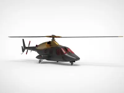 Bell 222 3D model