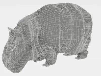 Hippopotamus Free 3D model buy