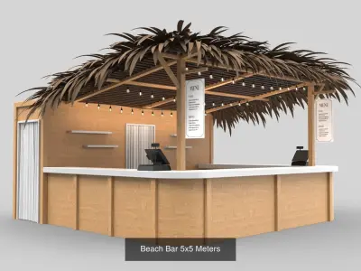 Beach Bars - 2 Pack 3D Model Collection