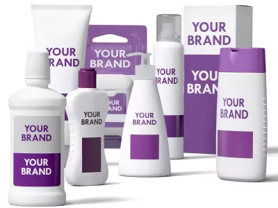 Container Cosmetic Products 3D model