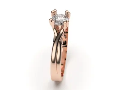 solitaire with ring sizes  8 part S53 3D print model