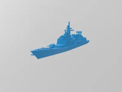 korea navy DDH-1 sea war game 3D print model