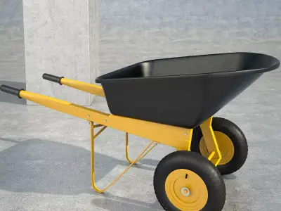 Wheelbarrow 2 3D model