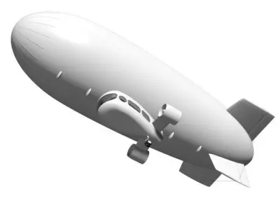 Airship 3D model purchase
