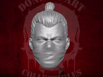 Ninja Heads 3D Printable Files for Action Figures 3D print model