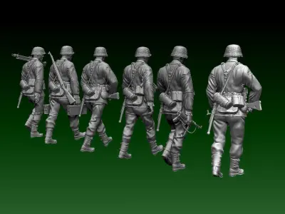 German soldiers 3D print model order