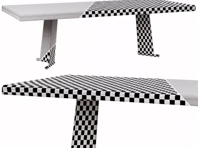 Libra Long tables By Minotti 3D model