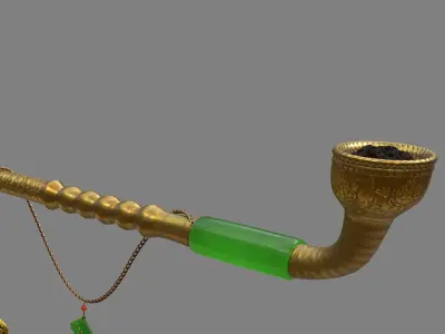 Tobacco pipe 3D model purchase