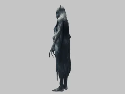 Fantasy Character 3D Model - Mystical Humanoid Low-poly 3D model