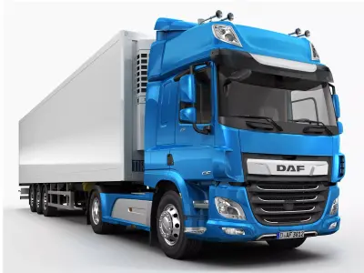 DAF CF space cab 2017 3D model