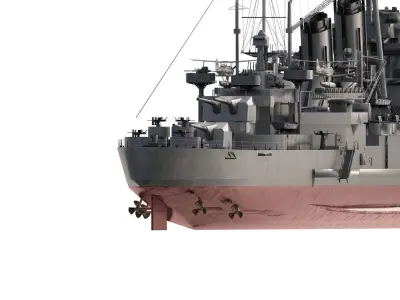 IMPERIAL JAPANESE NAVY CRUISER WW2 3D model