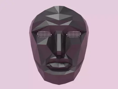 Squid Game Mask Boss 3D model