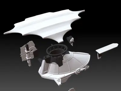 Mini Rig Skiff Vehicle 3D print model