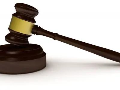 legal gavel set 3D model