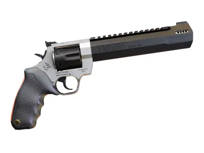 Taurus Raging Hunter Revolver  44 Mag Low-poly 3D model