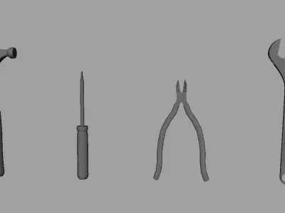 Tools different 3D model