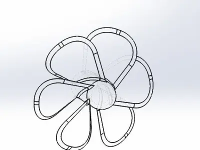 PROPELLER flower 3D model