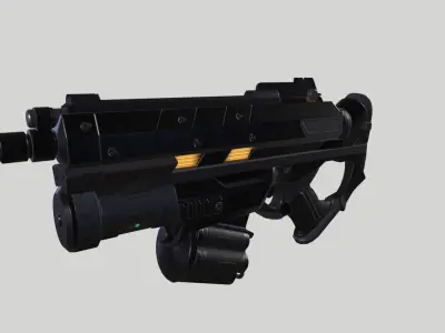 Grond Pistol  Low-poly 3D model
