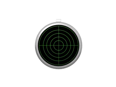 Radar v1 001 Low-poly 3D model