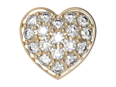 Heart jewelry part 3D print model