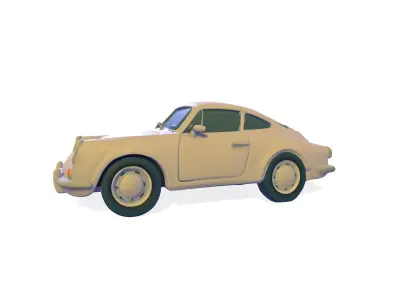Retro Racer Classic Coupe for 3D Print 3D print model