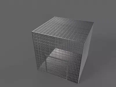 PBR Small Cage 3 Low-poly 3D model