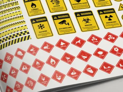 Industrial Sign Decal Texture