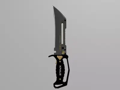 tactical knife 3d model 3D model