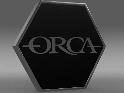 Orca logo 3D model