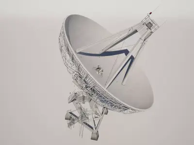 Satellite Dish Antenna 3D model