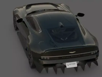 2020 Aston Martin Victor 3D Model  One-of-One V12 Masterpiece 3D model