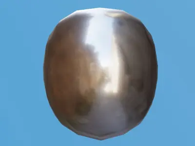 Open Sallet Low-poly 3D model
