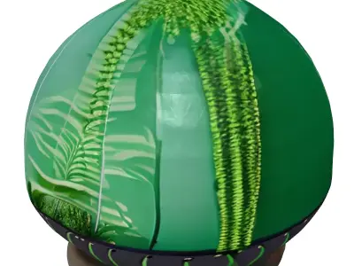 Futuristic Terrarium Biosphere Model 3D model