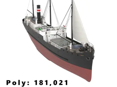 Steam Ship Collection 3D model
