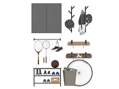 Storage of Sports Equipment 3D model