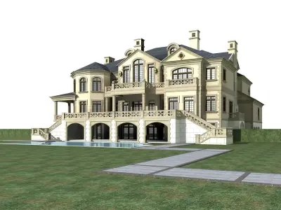 Villa mansion 3D model