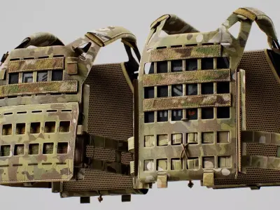 Crye Precision AirLite SPC V1 Low-poly 3D model