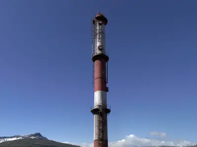 Industrial Chimney 001 Low-poly 3D model