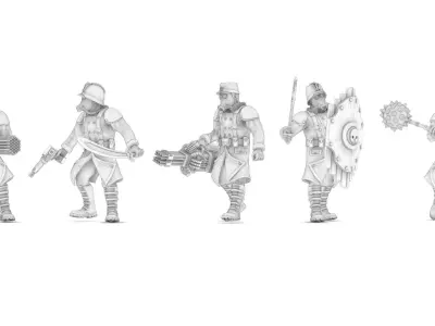 Guards Corps Set 01 3D print model purchase