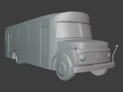 Argentinean Colectivo Low-poly 3D model