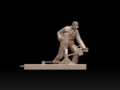 staff railroad 3D print model