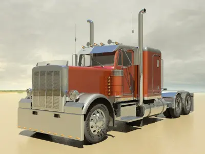 379 Semi Truck 3D model