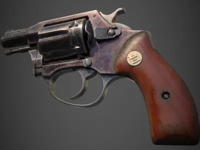 Charter Arms Undercoverette 32 Revolver Low-poly 3D model