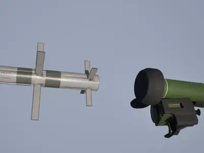 Chinese ABZ012 HJ12 Low-poly 3D model