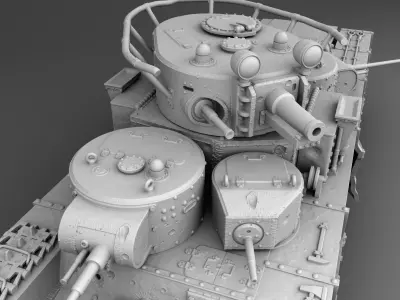 USSR tank T-35 3D print model