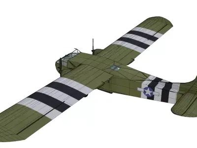 Northwestern XPG-1 Hadrian II Low-poly 3D model
