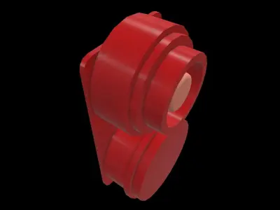 Alarm fire extinguisher Low-poly 3D model